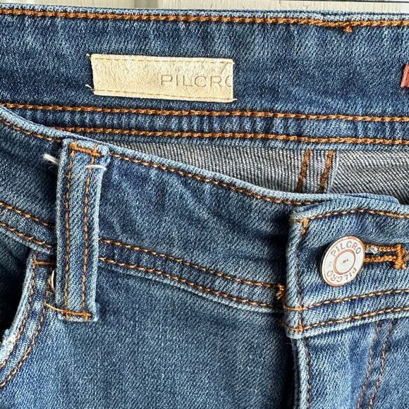 Anthropologie Pilcro Embroidered Side-Stripe Boyfriend Jeans - Picture 6 of 8